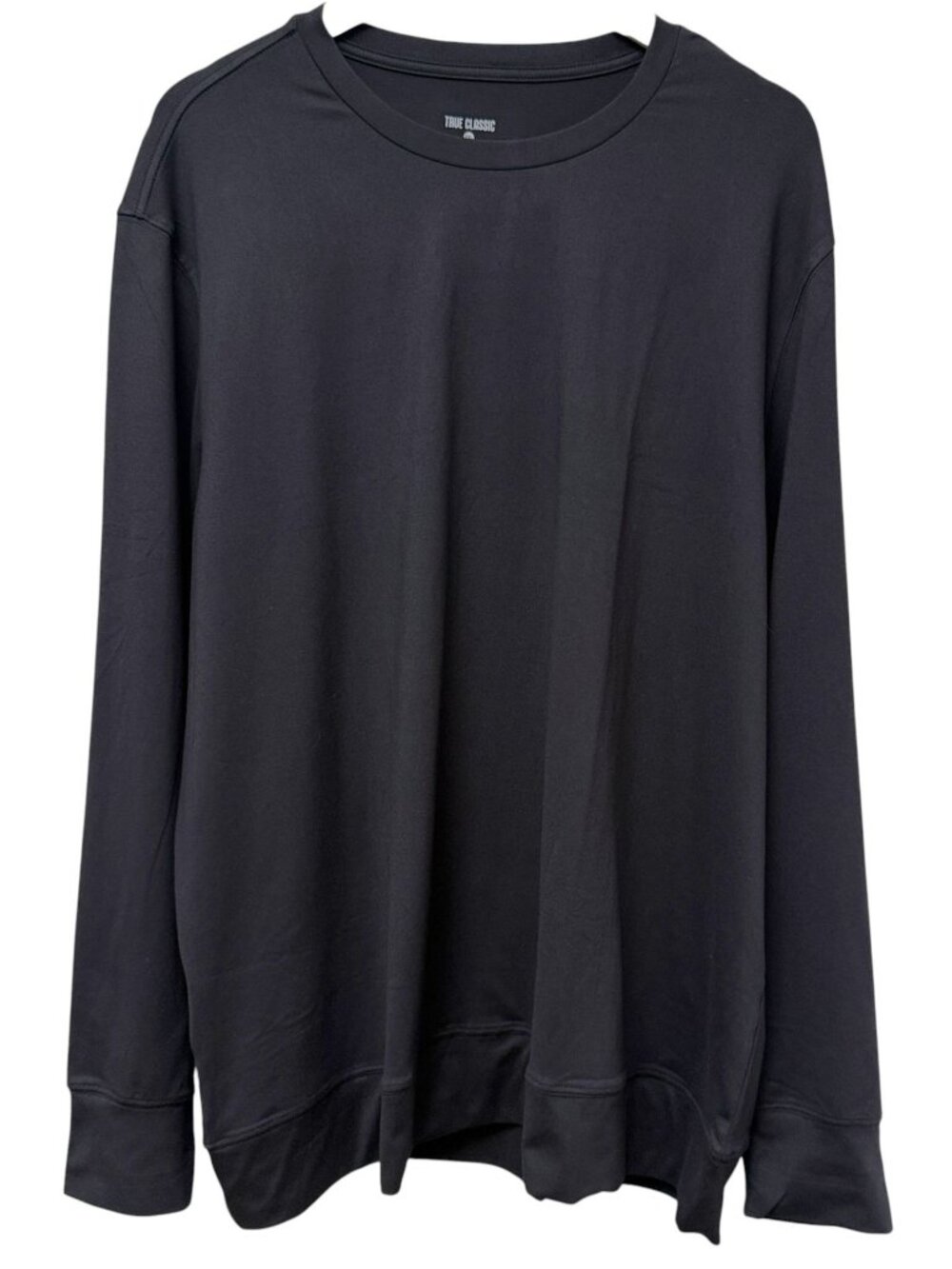 True Classic Long Sleeve Luxury Tee Mens 2XL Black Tshirt